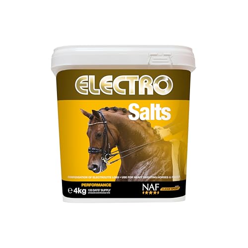 NAF Electro Salts 1kg Fast-Acting Electrolyte Supplement for Horses Replenishes Salts Lost Through Sweat Supports Hydration Recovery & Performance