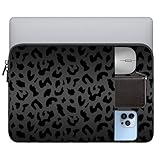 GABraden Laptop Sleeve Bag 15.6-16 inch,Compatible with MacBook Air 15 inch M2 2023 A2941/16 Pro M2 A2780 M1 A2485 /Pro Retina 15 A1990,Chromebook,HP,15.3-16 inch Notebook (Black Leopard Cheetah)