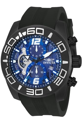 Invicta Silicone Pro Diver Analog Black Dial Mens Watch-22813, Band Color:Black (B01MAYA24A) Amazon Price History, Amazon Price Tracker