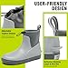 CKWLXQY Men's Deck Boots,Ankle Rubber Rain boots Waterproof Anti-Slip Waterproof Shoes, Fishing Boating Boots Water Work Shoes for Men