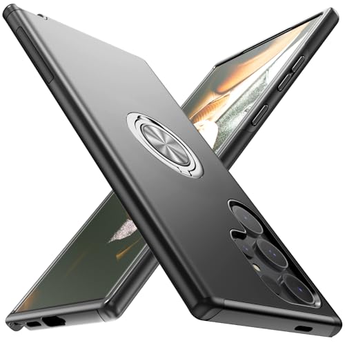 Coque Samsung S24 Ultra avec verre trempé et anneau magnétique