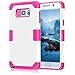 Galaxy Note 5 Case ,DDLBiz® Hybrid Impact Shockproof Pattern Rubber Case Cover For Samsung Galaxy Note 5 (Samsung Galaxy Note 5, Hot Pink)