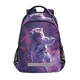 Taille : 29,5 (L) x 17,5 (l) x 42,5 (H) cm, le sac à dos primaire pour adolescents avec un joli motif imprimé, recommandé pour les enfants de 3 ans et plus.