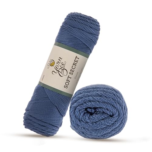 Bee Medium Yarn for Crocheting & Knitting Soft Skein 300 Yards of 100% Acrylic Yarn for Blankets, Hats & More DIY Handcrafting Accessories