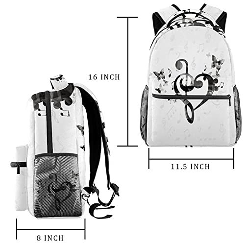 Sac à dos pour garçons et filles papillon multicolore pour l'école