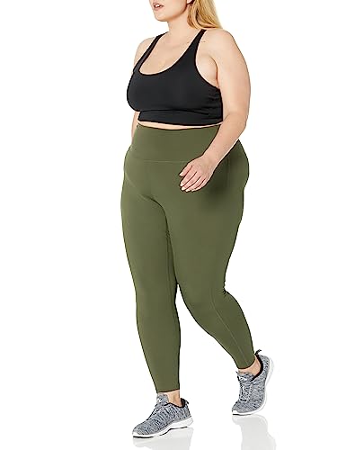 Amazon Essentials Women's Active Sculpt Workout Athleisure High-Rise Full-Length Leggings (Available in Plus Size), Olive, L - Image 7