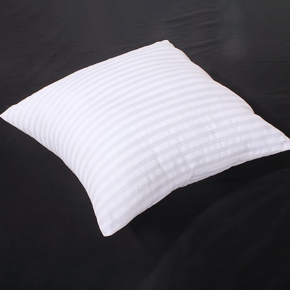 QTANZIQI Lot de 4 oreillers ergonomiques 40 x 40 cm avec Housses de Coussin Blanches, oreillers intérieurs Doux Confortables, Rembourrage de Coussin Amovible Lavable pour Un Meilleur Sommeil.