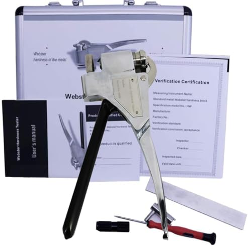 VTSYIQI Webster Hardness Tester Aluminum Alloy Webster Hardness Tester for Aluminum Alloy Measuring Scope 0-20HW