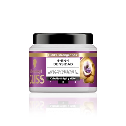 Gliss Full Hair Wonder Mascarilla Capilar 400ml - Reparación, Volumen y Fortalecimiento para Cabello Fino y Débil