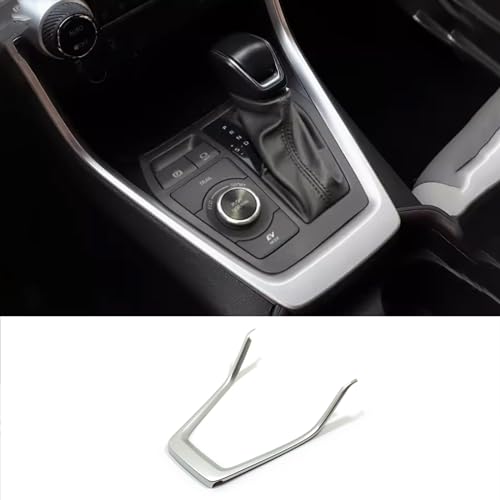 KELEIMAI Car Accessories Fit for RAV4 2019 2020 2021 2022 2023 2024 2025 Center Console Gear Shift Control Panel Side Cover Interior Frame Trim (Matte Silver) ABS 1 PC
