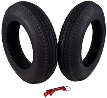 Kenda Load Star Bias Ply DOT Trailer Tire Loadstar with Bottle Opener Key Chain (4.80-12 4 Ply 2 Pack)