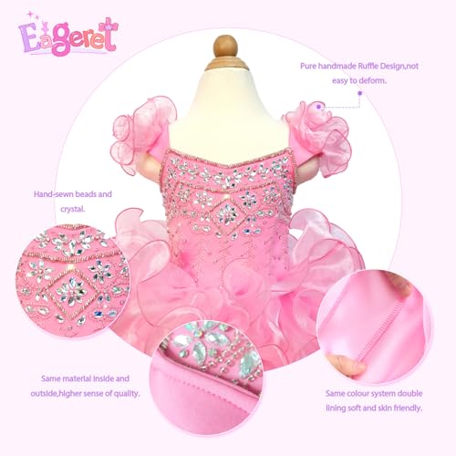 Handmade Toddler Pageant Dresses Newborn Pageant Tutu Cupcake Dress Princess Birthday Party Gowns2