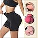 WEICHENS Women Bigger Butt Enhancer Butt Lifter Padded Lace Shapewear Control Panties Seamless Thicker Fake Buttock Underwear Black 2XL