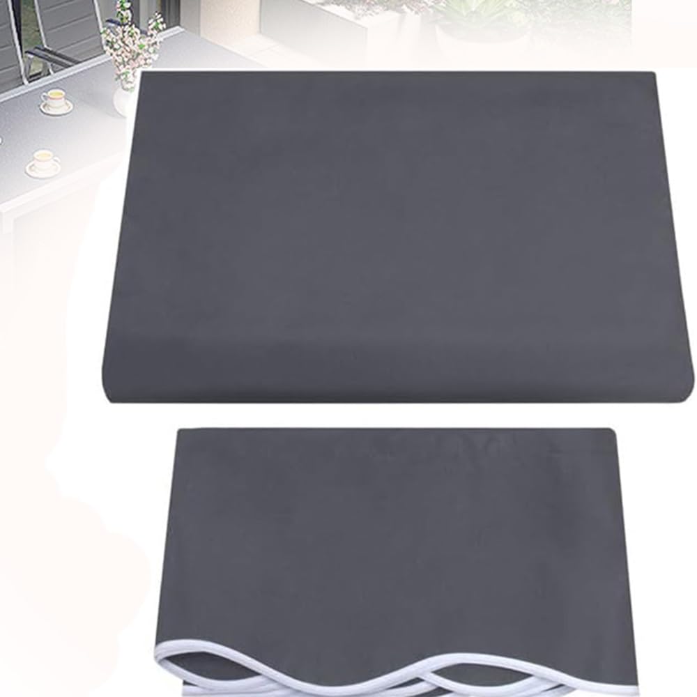 Toile de rechange auvent 4x2m grise haute densité anti-UV