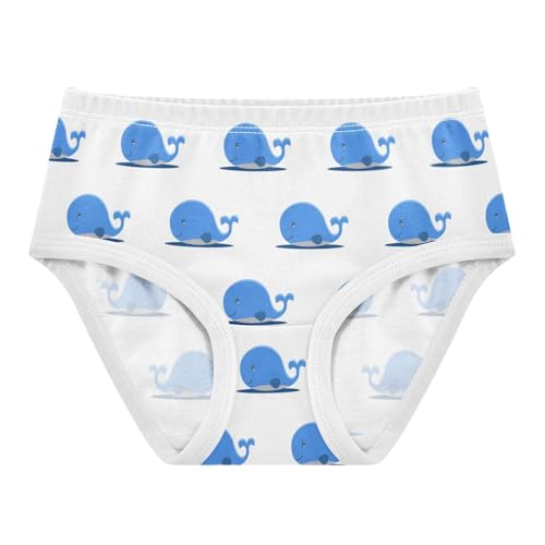 Girls' Underpants Kids Cotton Underwear Panties Briefs For Girl Age 2-8 Years Cute Whale Pattern