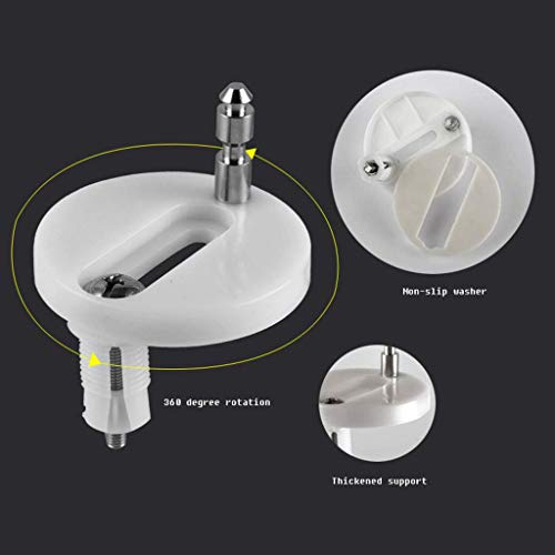 Siège de toilette à dégagement rapide avec charnières réglables et fixation supérieure - 5