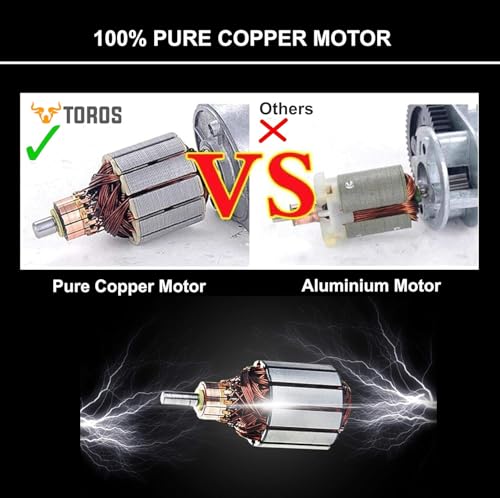 Image of TOROS Classic Heavy-Duty Tyre Inflator /Air Compressor,180 Watts, Copper Armature, Metal Cylinder, 35 Liters Per Minute, 12V Dc, 150 Psi