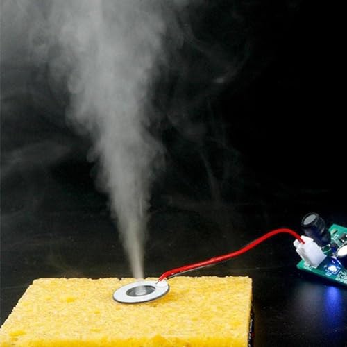 Image of Shockley USB Humidifier Module Spray Circuit Board Atomization 5V Plate Atomizer DIY Incubation Experimental Equipment Ultrasonic Mist FOG FOGGER Maker Humidifier Disc 108KHz PCB for Home (1 Piece)
