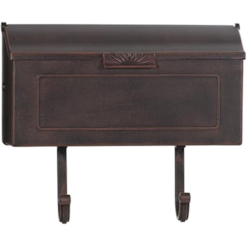 Cast Aluminum Wall Mount Mailbox - Rustproof Cover