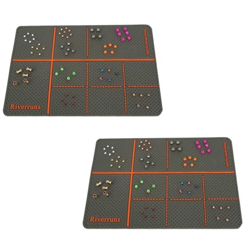 Riverruns Silicone Bead Pad Fly Tying Mat Three Sized Choice Keep Beads & Hooks from Sliding Away You Know Where Your Beads! One of The Best Fly Tying Tools