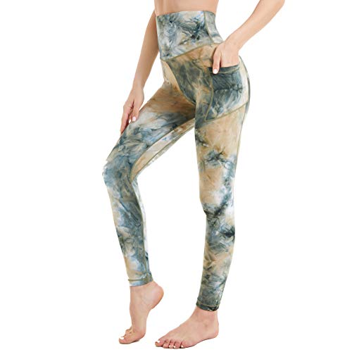 Image of iniber High Waisted Yoga Pants with Pockets for Women 4-Way Stretch Soft Running Workout Leggings Athletic Yoga Pants