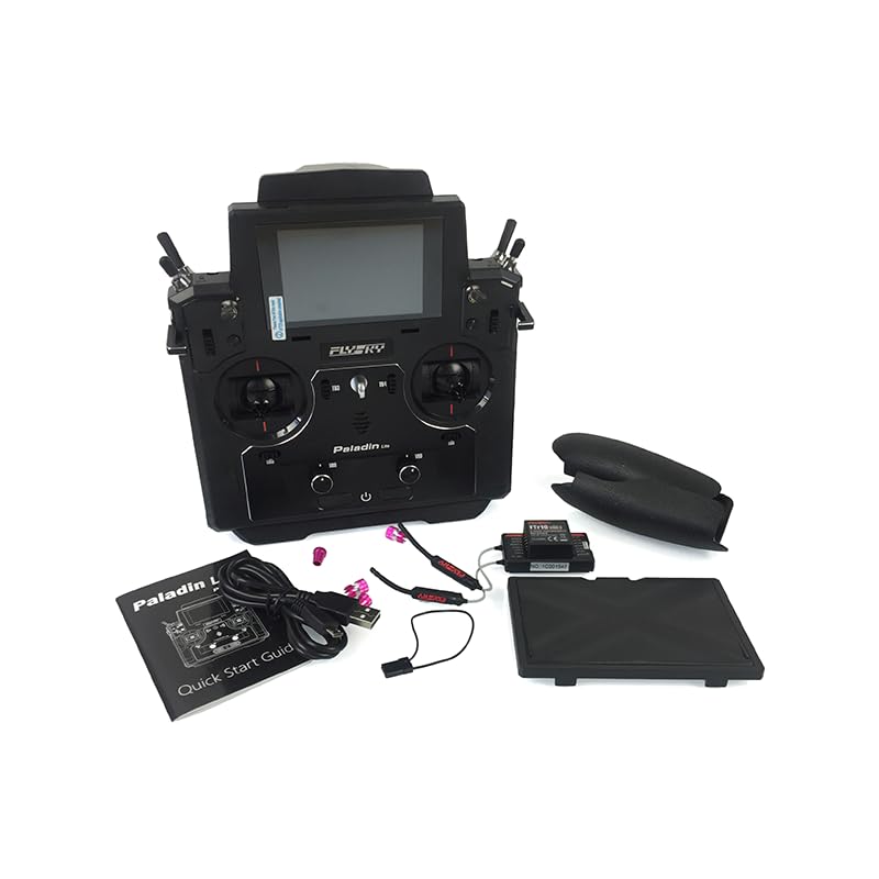 Flysky - Sistema de radio transmisor Paladin PL18 Lite de 10 canales, receptor FTr10 RC, barco, coche, adulto