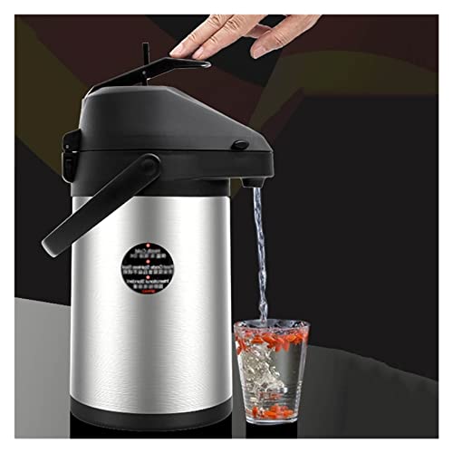 Distributore di caffè termico Airpot for caffè isolato con pompa ad aria for caffè, pallone isolato in acciaio inossidabile, thermos isolato sottovuoto a doppia parete, ritenzione del freddo 24 ore
