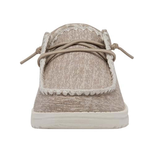 Image of HEYDUDE Women's Wendy Chambray | Women's Shoes | Women's Lace Up Loafers | Comfortable & Light-Weight