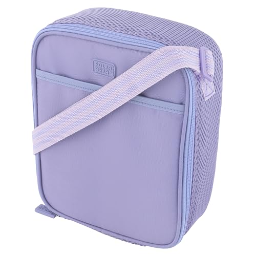 Polar Gear Kids Lunch Bag with Adjustable Strap & Front Storage Pocket | Insulated Lunch Bag Kids with Antibacterial Wipe-Clean Lining for Boys & Girls | Lightweight & Durable Design for School Travel