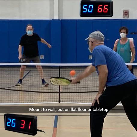 Ledgital Score Keeper, Scoreboard For Basketball | Ping Pong | Table Tennis | Badminton | Volleyball | Baseball | Indoor Games & Sports, Keep Scores 1-99, Electronic Digital Scoreboards W/Remote #TOP5