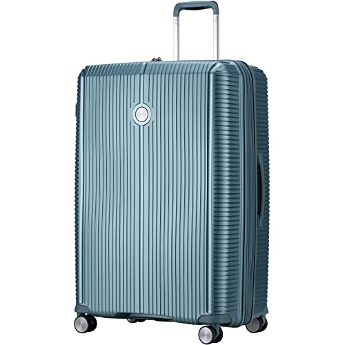Image of Verage Carry On Luggage with Spinner Wheels, Expandable Hardshell Spinner Suitcase for Travel, TSA Approved (Checked-Large 28-Inch, Bluish Green)