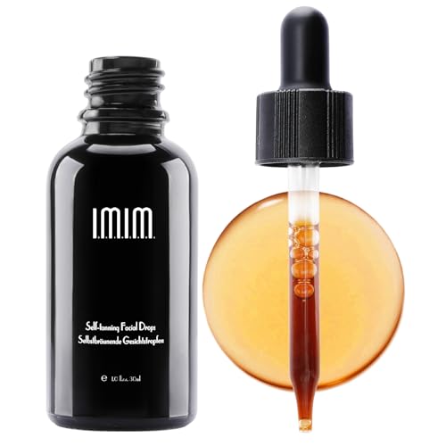 Autoabbronzante Viso e Corpo - IMIM Gocce Autoabbronzanti Naturali per un Colorito Radioso e Uniforme, Formula Leggera per Tutti i Tipi di Pelle, Effetto Progressivo e Idratante, 30ml