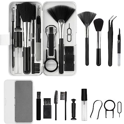 Simpeak Kit de Limpieza Electrónica, 18 en 1 Limpiador Teclado Kit con Cleaning Pen Multifunction Earphones Cleaner Kit de Cepillo de Limpieza para Teclado Tableta Phone Computer Auriculares