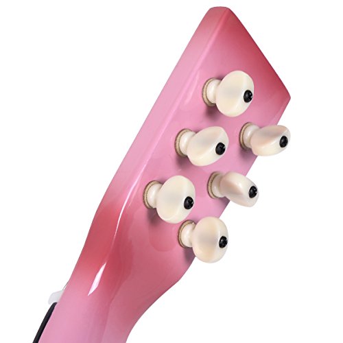 Goplus 25" Pink Beginners Kids Acoustic Guitar 6 String With Pick Children Kids Gift #TOP4