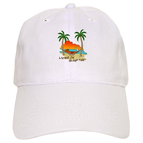 CafePress Living On Island Time Leisure Cap Unique Adjustable Baseball Hat White