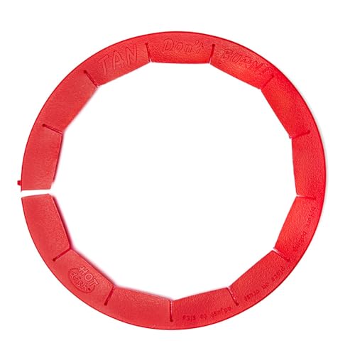 Talisman Designs Adjustable Pie Crust Shield, BPA-free Silicone, Red, Fits 8.5" - 11.5" Rimmed Dish
