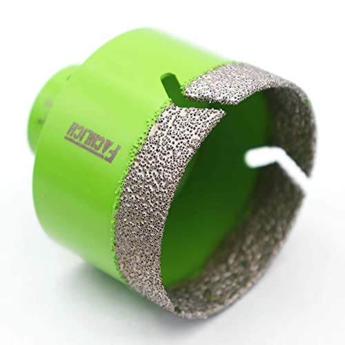 Image of Diamond Core Drill Bits 2-1 /2 inch Granite Hole Saw 65mm Porcelain Drill Bits Vacuum Brazed for Porcelain Tile Granite Marble Brick