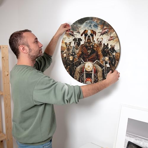 Iconic Puzzles - Motorcyclist Dogs, Fantasy Animals, 100% nachhaltiges Holzpuzzle, Geschenke für Kinder und Erwachsene, Größe L, 600 Teile – Ansicht 6