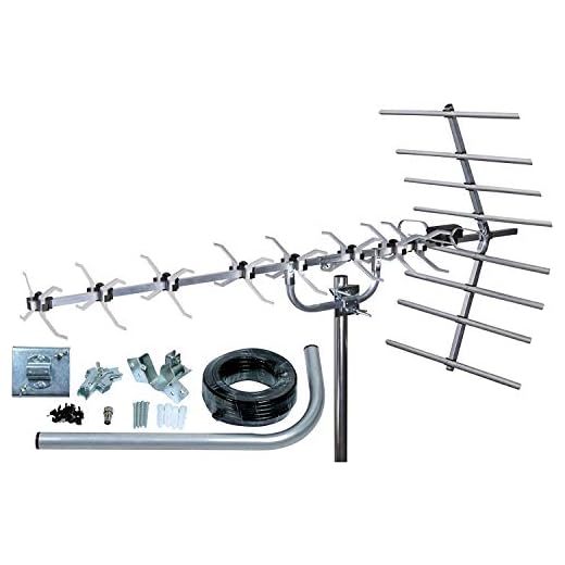 Loft & utomhus digital TV antenn, SLx 27884K4 4G filtrerat 48 element antenn för digital TV med fullt kit hög prestanda