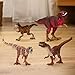 Schleich Dinosaurs - 4 PC Red Dinosaur Playset for Boys and Girls - with T Rex Figure, Allosaurus, Intrepidus and Majungasaurus - Jurassic Era Realistic Dino Figurine Toys for Kids 3+ | 77726