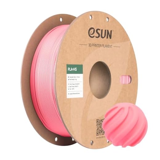 eSUN High Speed PLA+ Filament 1.75mm, 3D Printer Filament Speedy PLA Plus for Fast Printing, Dimensional Accuracy +/- 0.03mm, 1KG Cardboard Spool (2.2 LBS) 3D Printing Filament for 3D Printers, Pink