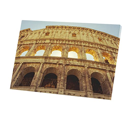 Colisée sous le Soleil Tableau Décoratif Rome Antique pour Salon Lumineux