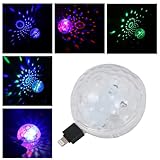 Mini luces de discoteca: al ritmo de la música, la luz brilla atrayendo la atención. mini bola de discoteca USB