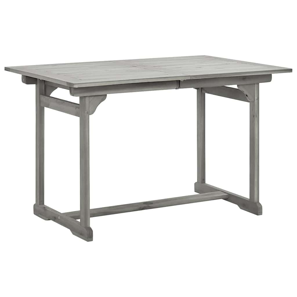 Wysuwany stół ogrodowy z litego drewna akacjowego 120-170 x 80 x 75 cm, stół drewniany, taras, stół do jadalni, do ogrodu, do użytku na zewnątrz