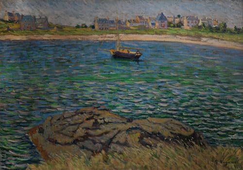 Tableau sur toile Saint-Briac de Paul Signac pour une décoration de salon élégante 60x90cm