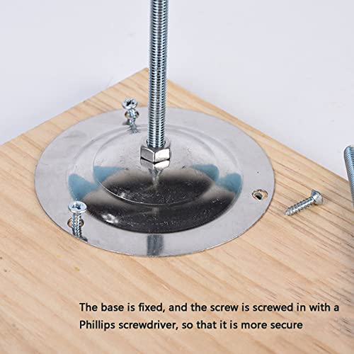 Soporte de arcilla ajustable para esculpir, andamio de escultura de altura ajustable con base de madera y herramientas de tubería de metal para modelado de manualidades