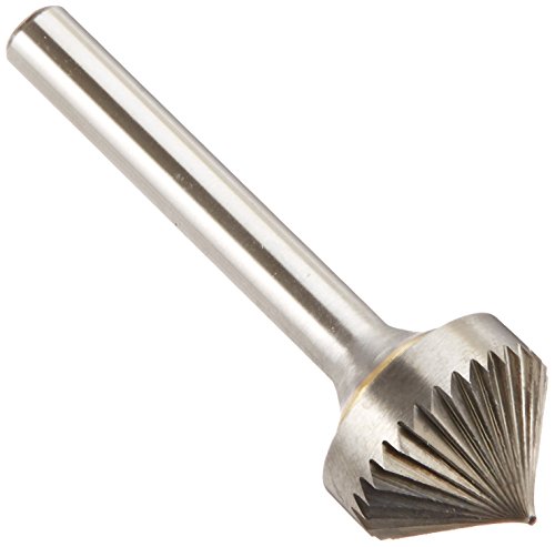 Image of Drill America SK-1 Carbide Burr /Rotary File 90 Degree Included Angle Double Cut for Die Grinder 1 /4 inch Dia. x 1 /8 inch Cut Length with 1 /4 inch Shank and 2 inch Overall Length, DUL Series