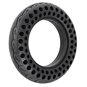 G.V.SHOP 1 Roue pleine de 10 x 2,125 pouces pour scooter électrique Vivobike S2 ​​​​Max, Vivobike S3 Max, caoutchouc solide, antidérapant, pneu sans crevaison, vous ne creverez plus jamais