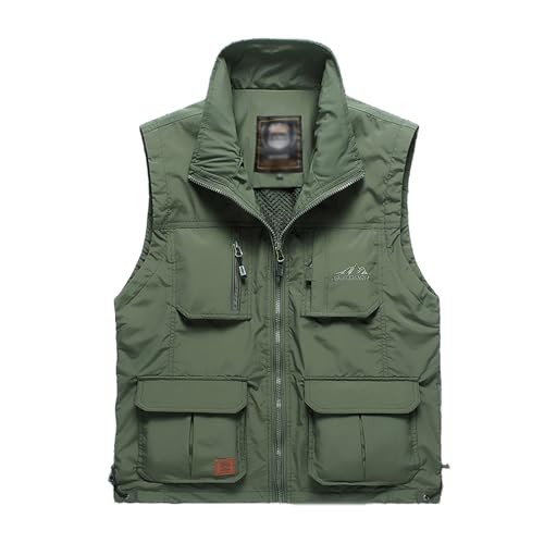 Image of Hbufnha Mens Lightweight Vest Work Travel Safari Sport Jacket Padded Puffer Vest