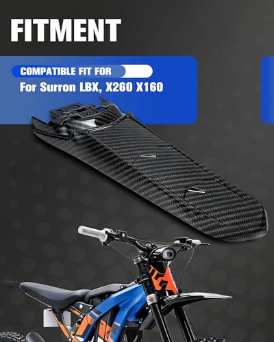 Garde-boue arrière en carbone pour Surron Light Bee X et Segway X260